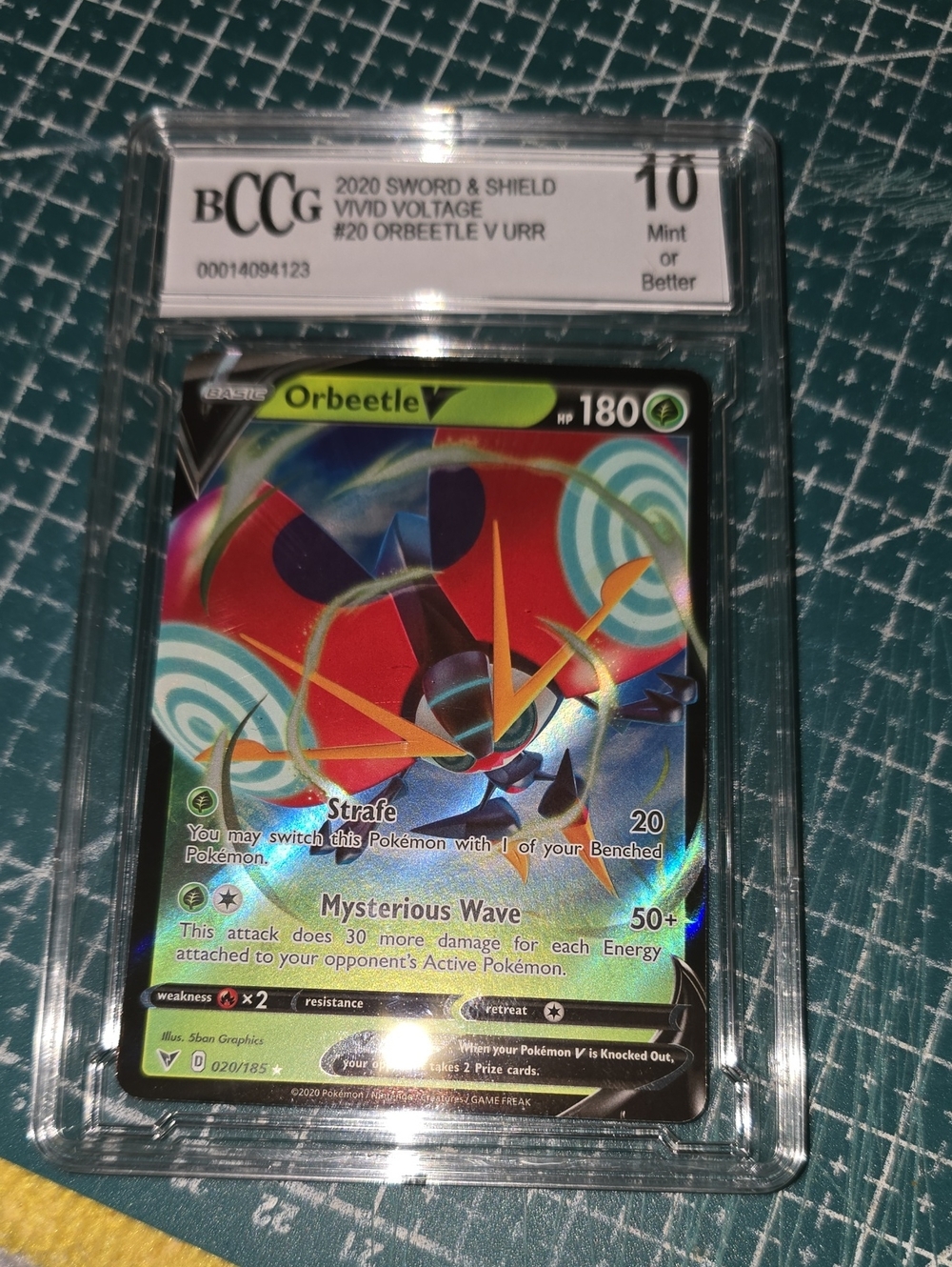 2020 SWSH Orbeetle V #20 MINT 10 Pokémon Card